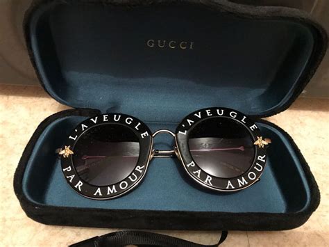 par amour gucci glasses|love is blind gucci motto.